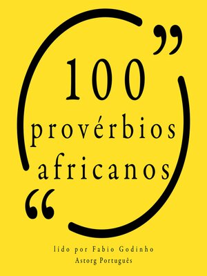 cover image of 100 provérbios africanos
